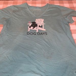 Life is good women’s large dog tee
